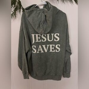 Men's Green Hoodie Sweater